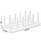 Basicwise Set of 2 Bamboo Wooden Dish Drainer Rack, Plate Rack, And Drying Drainer, 5 Grid QI004355E.2 - alternate 5